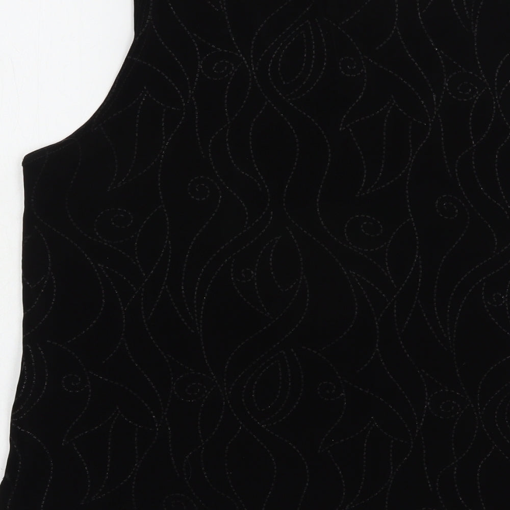 Womens UK Size L Saloos Black Basic Blouse