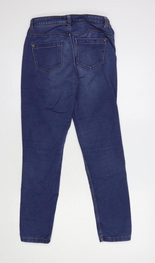 Only Womens Blue  Cotton Skinny Jeans Size 30 in L28 in Regular Button