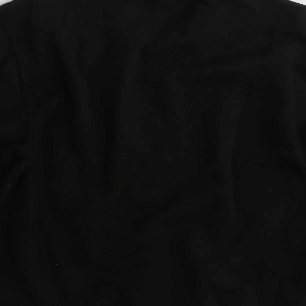 Brand and care label for Best women’s black cotton pullover sweatshirt, size L, pullover -, size M-l