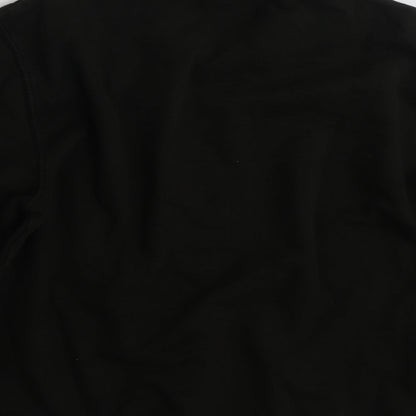 Brand and care label for Best women’s black cotton pullover sweatshirt, size L, pullover -, size M-l