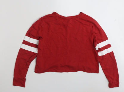 Atmosphere Womens Red Striped 100% Cotton Pullover Sweatshirt Size 12  Pullover - NYC Loves Me...