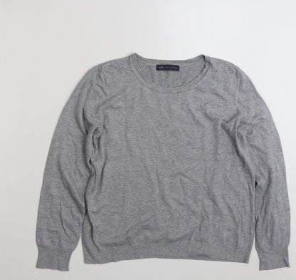 Womens UK Size M Marks and Spencer Grey Pullover Jumper