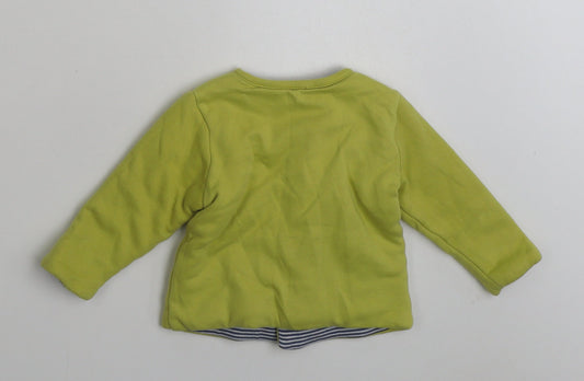 Marks and Spencer Boys Green   Jacket  Size 3-6 Months   Snap - Car