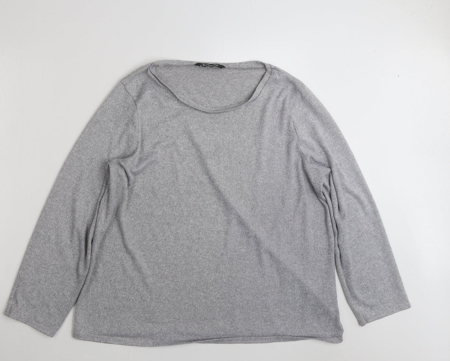 Bonmarché Womens Grey  Polyester Pullover Sweatshirt Size 20  Pullover
