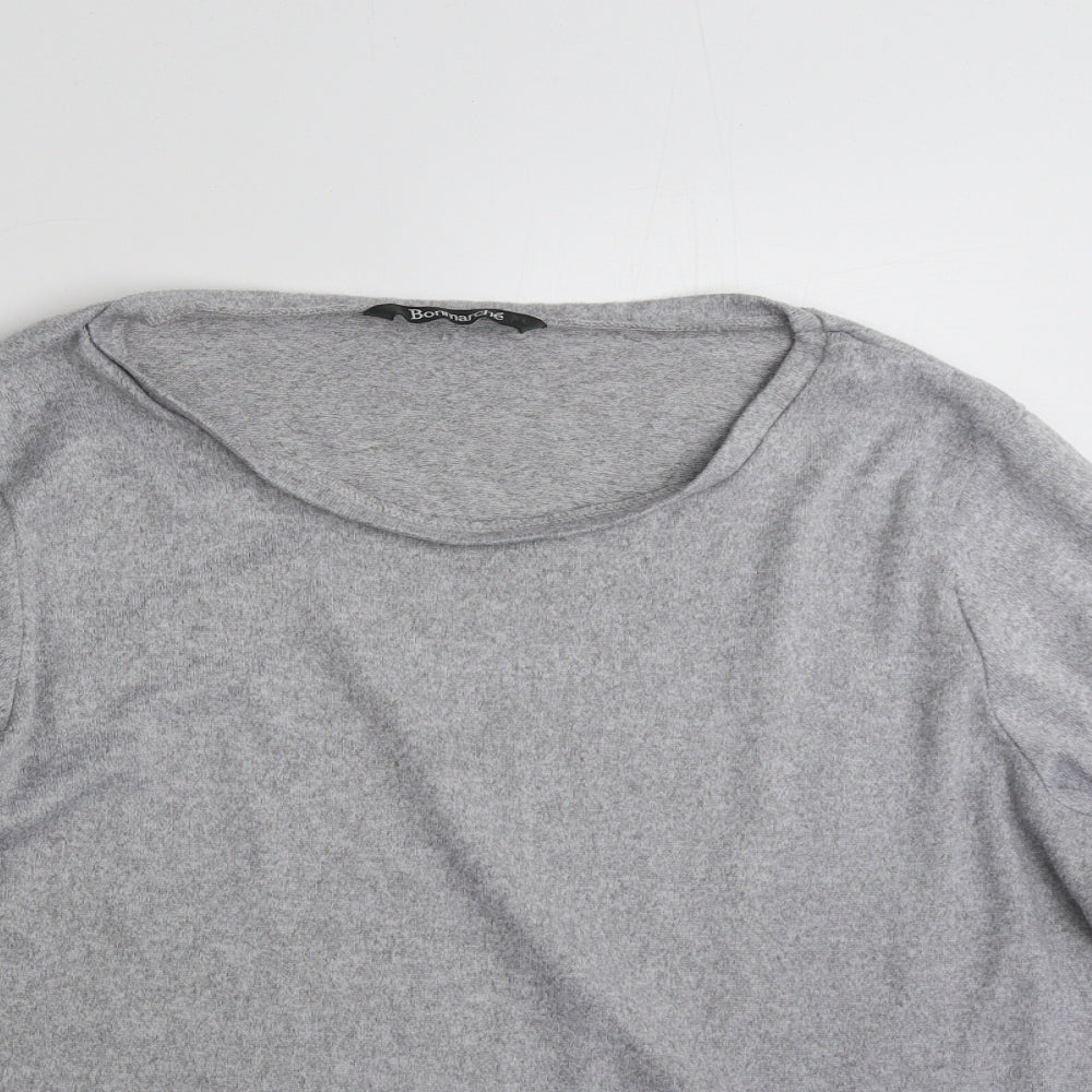 Bonmarché Womens Grey  Polyester Pullover Sweatshirt Size 20  Pullover