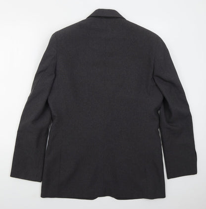 F&F Mens Grey  Polyester Jacket Suit Jacket Size 38