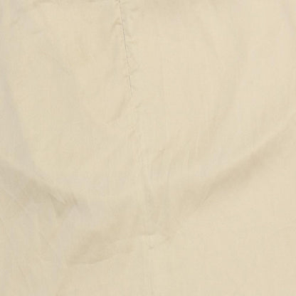 Boohoo Womens Gold  Polyester Straight & Pencil Skirt Size 28   Zip