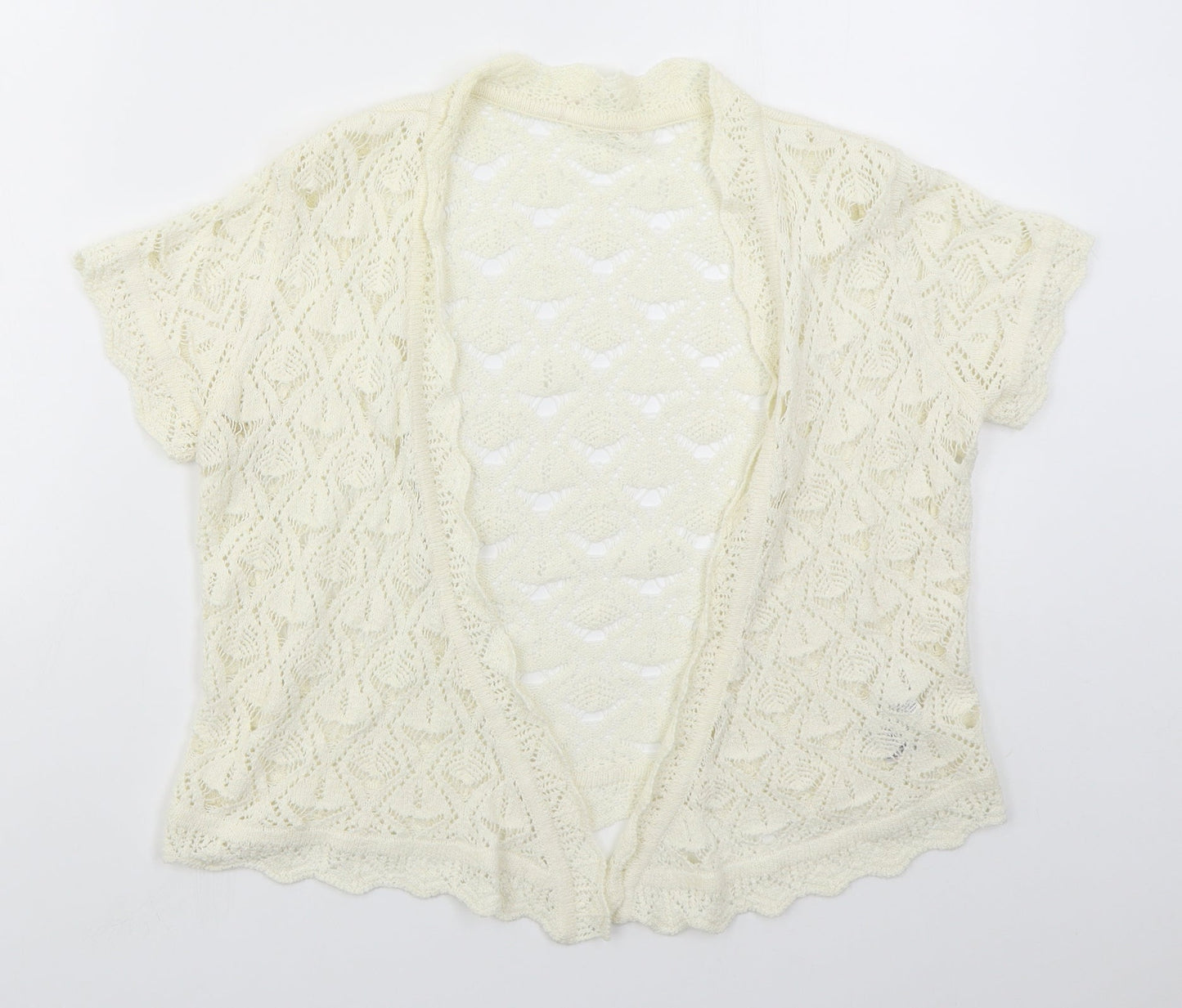 Womens UK Size 12 Per Una Ivory Cardigan Jumper