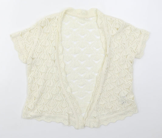 Womens UK Size 12 Per Una Ivory Cardigan Jumper
