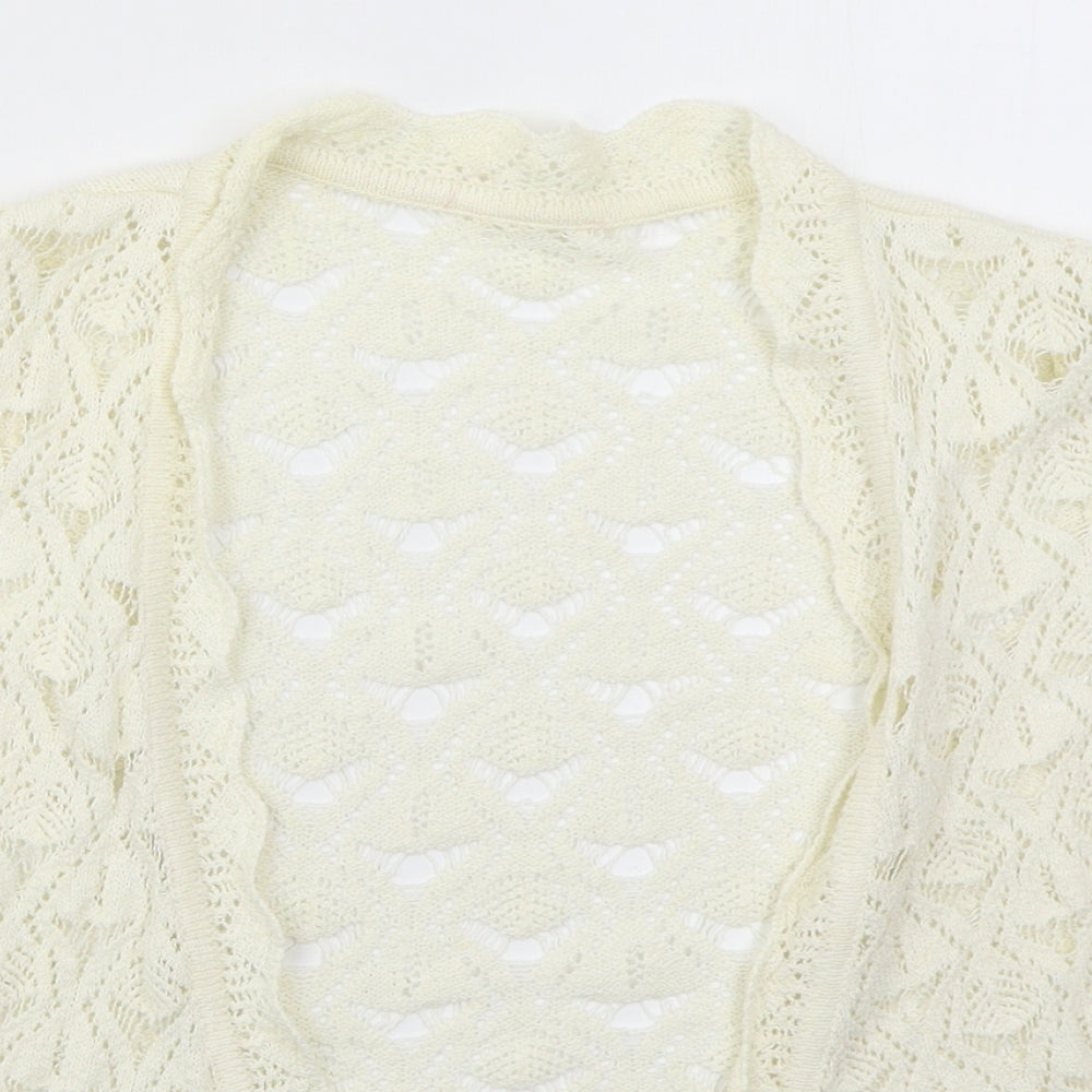 Womens UK Size 12 Per Una Ivory Cardigan Jumper