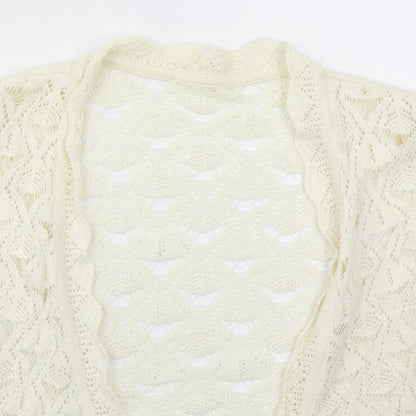 Womens UK Size 12 Per Una Ivory Cardigan Jumper