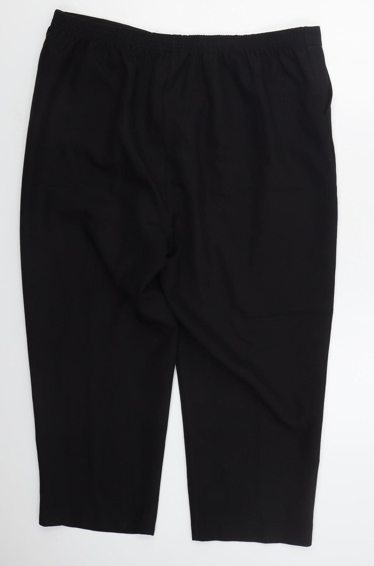 Bonmarché Womens Black  Polyester Trousers  Size 20 L23 in Regular