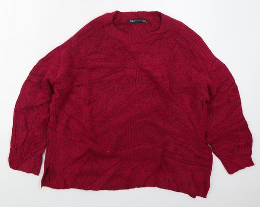 Womens UK Size L Marks and Spencer Pink Pullover Jumper