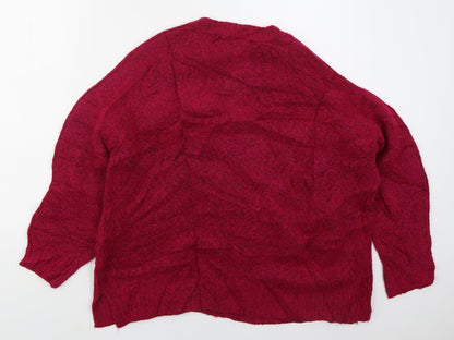 Womens UK Size L Marks and Spencer Pink Pullover Jumper