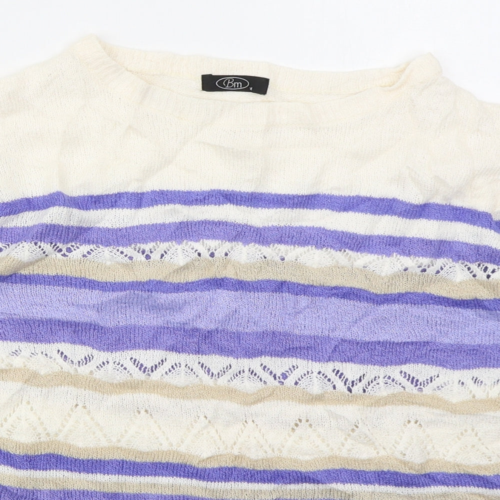 Womens UK Size M Bonmarché Blue Pullover Jumper