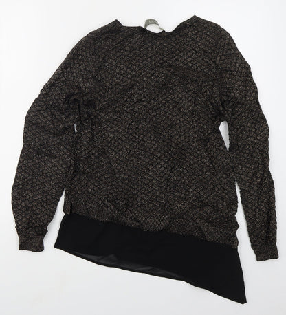 Womens UK Size XS Oasis Gold Pullover Jumper