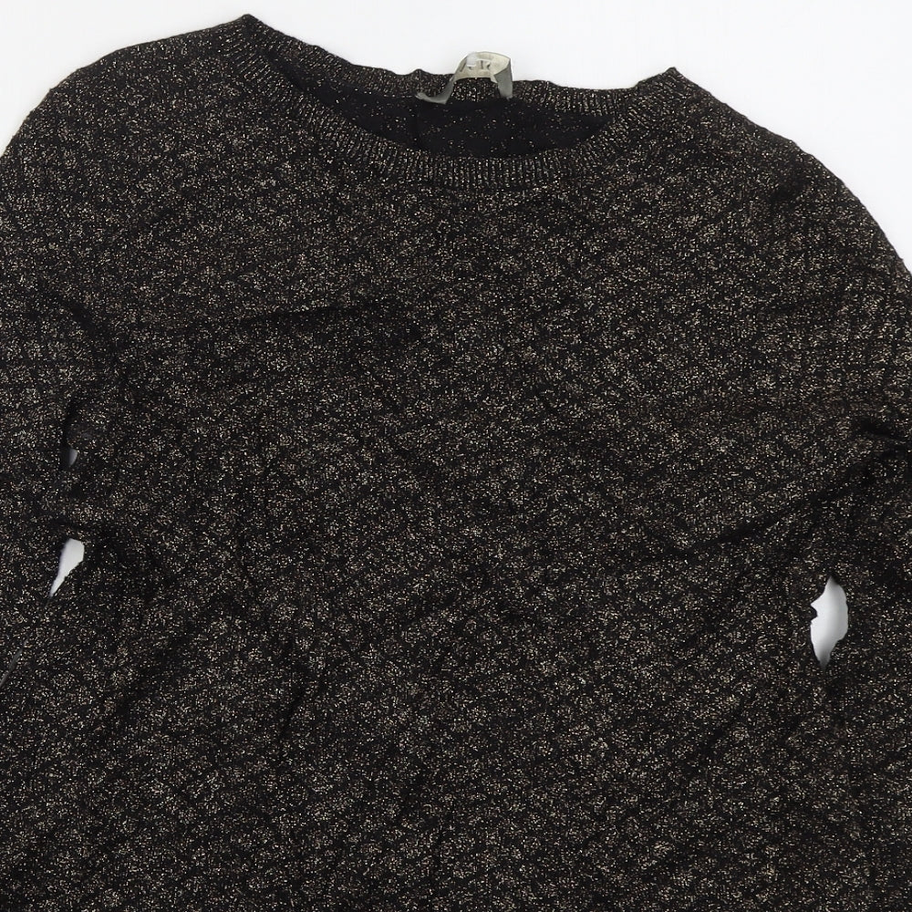 Womens UK Size XS Oasis Gold Pullover Jumper