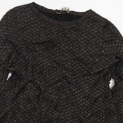 Womens UK Size XS Oasis Gold Pullover Jumper