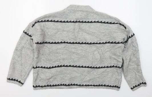 Womens UK Size XL Matalan Grey Pullover Jumper