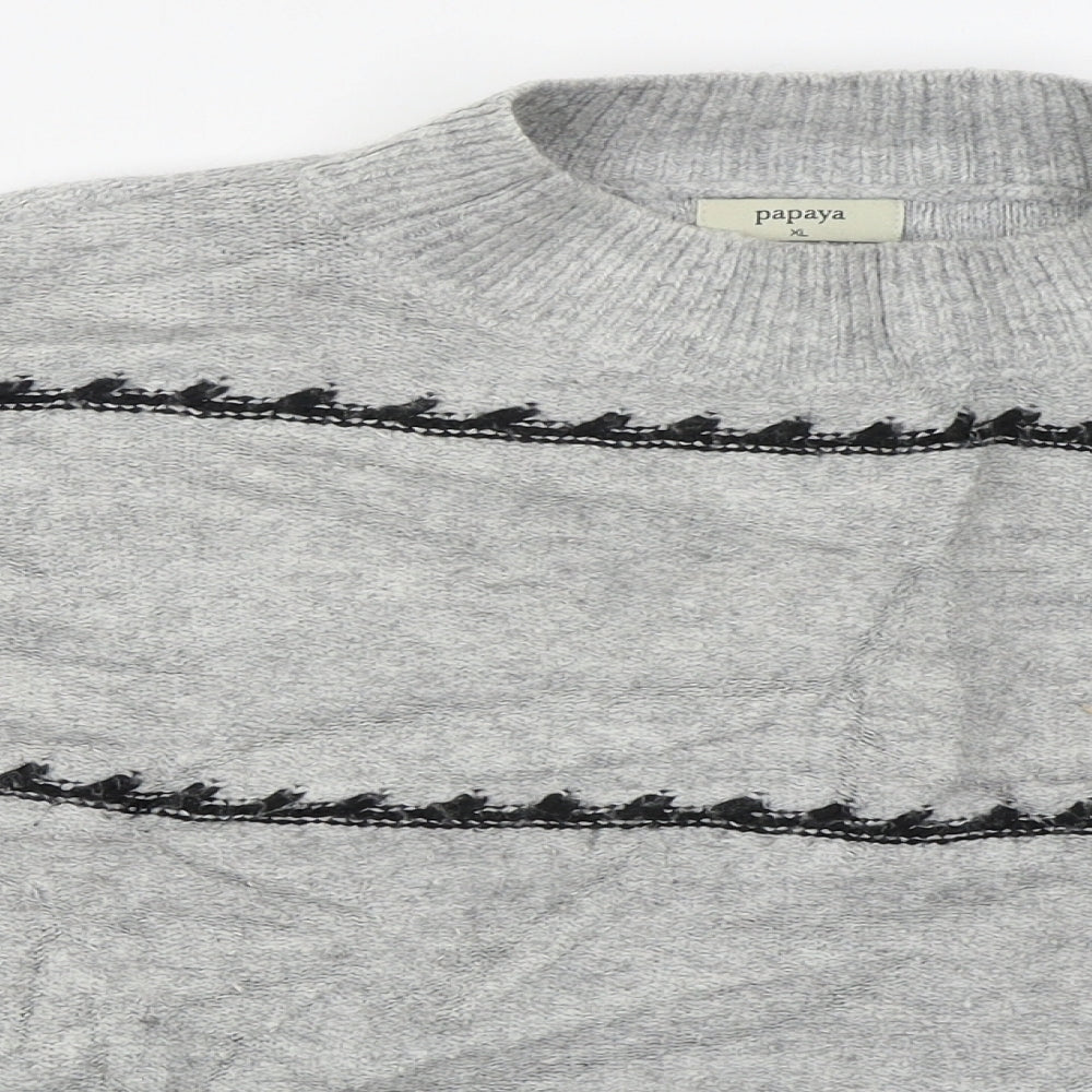 Womens UK Size XL Matalan Grey Pullover Jumper