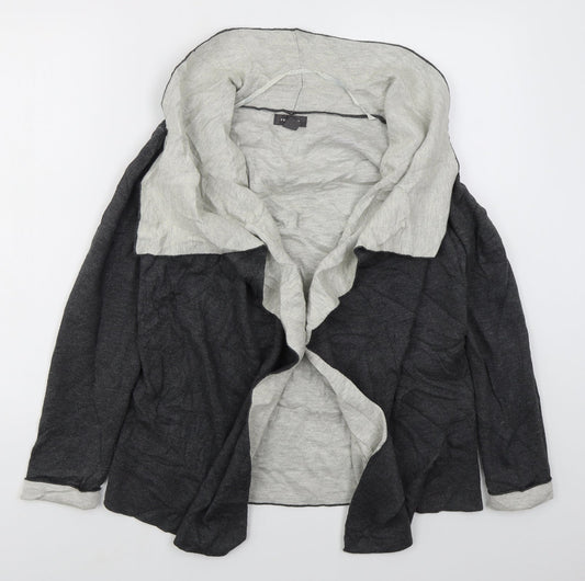 Primark Womens Grey V-Neck  Cotton Cardigan Jumper Size 6