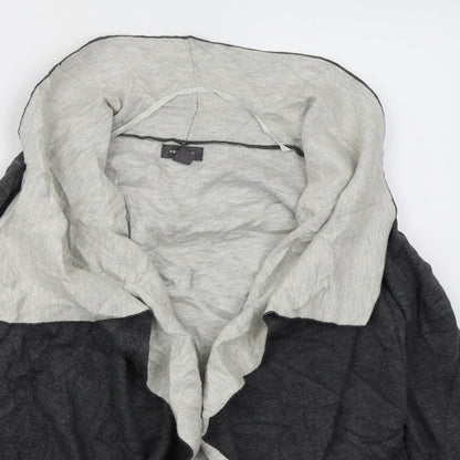 Primark Womens Grey V-Neck  Cotton Cardigan Jumper Size 6