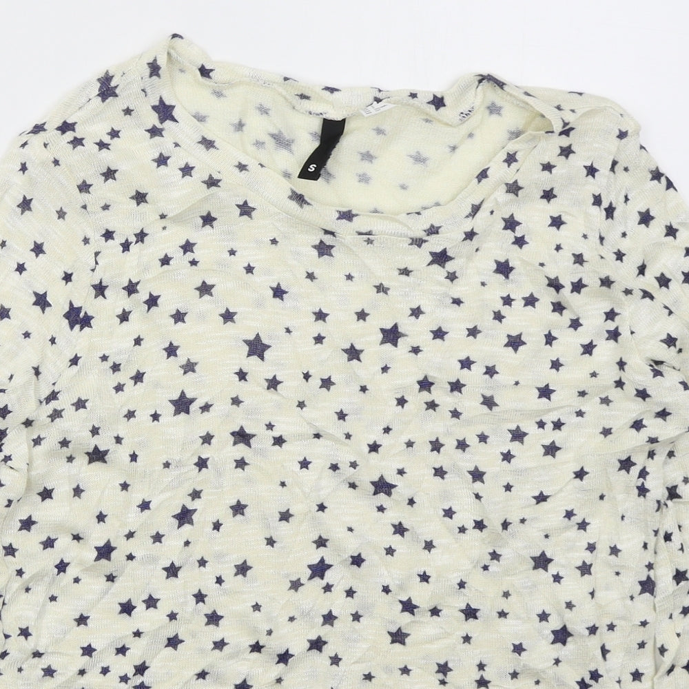 Womens UK Size S H&M Ivory Pullover Jumper