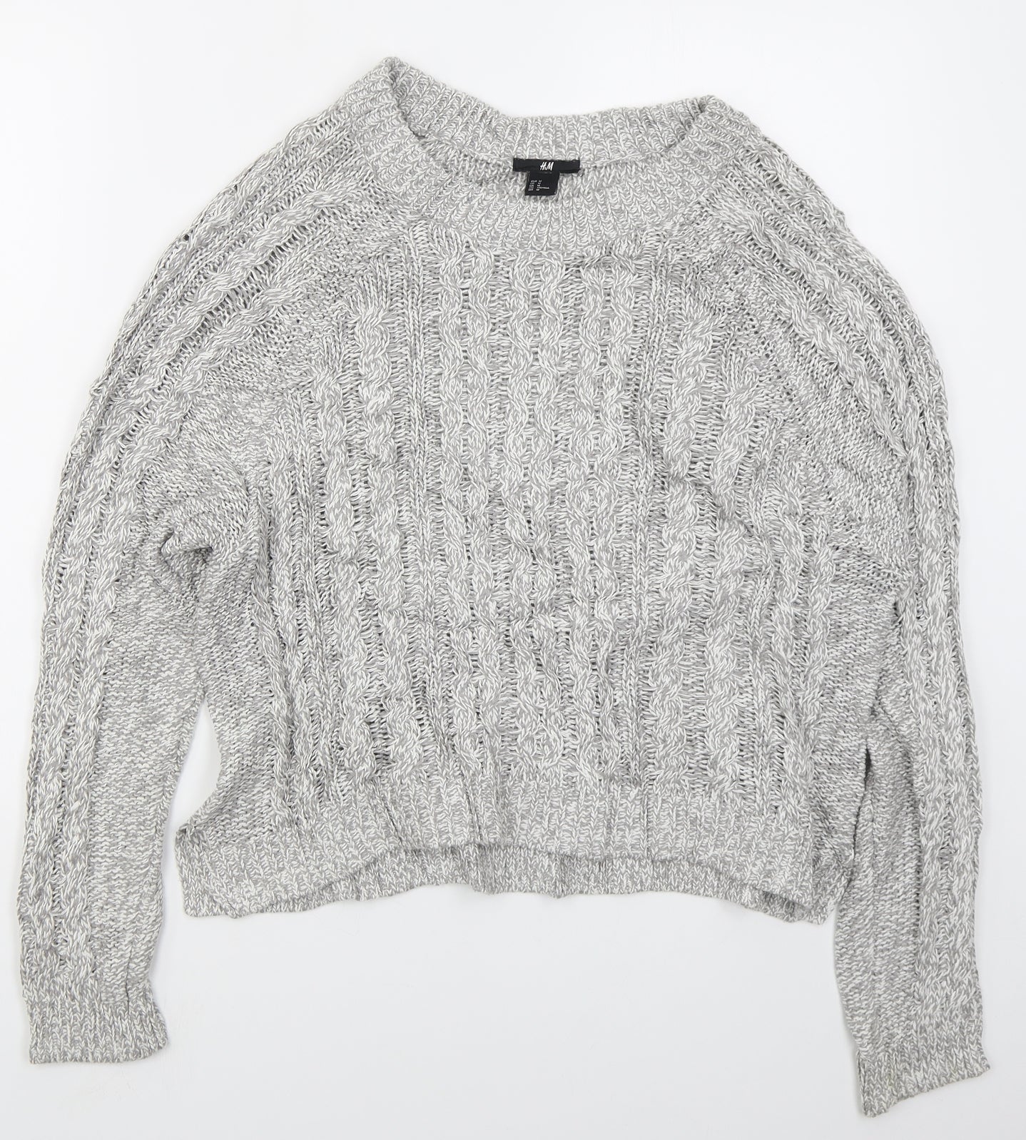 Womens UK Size M H&M Grey Pullover Jumper