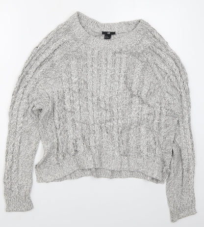 Womens UK Size M H&M Grey Pullover Jumper