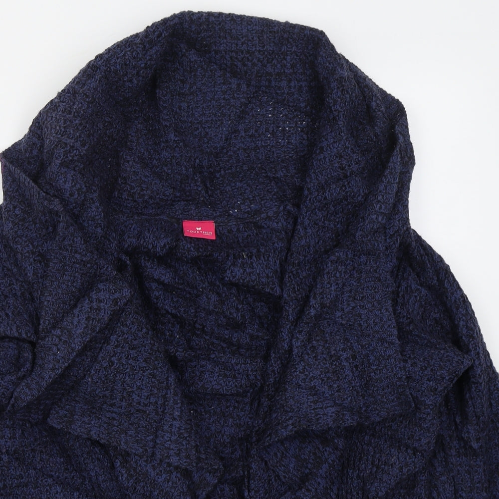 Womens UK Size 14 Together Blue Cardigan Jumper
