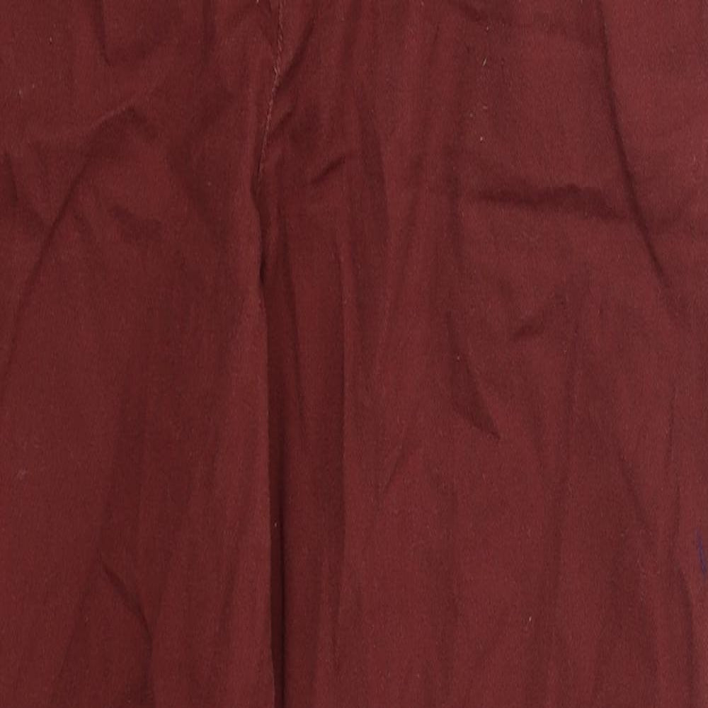 Womens UK Size 10 ASOS Regular Fit  Red Trousers