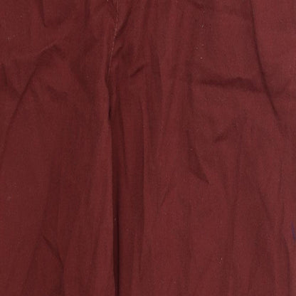 Womens UK Size 10 ASOS Regular Fit  Red Trousers