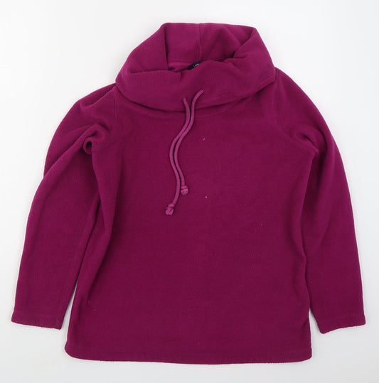 Womens UK Size S Lands End Pink Pullover Sweatshirt