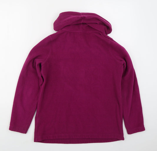 Womens UK Size S Lands End Pink Pullover Sweatshirt
