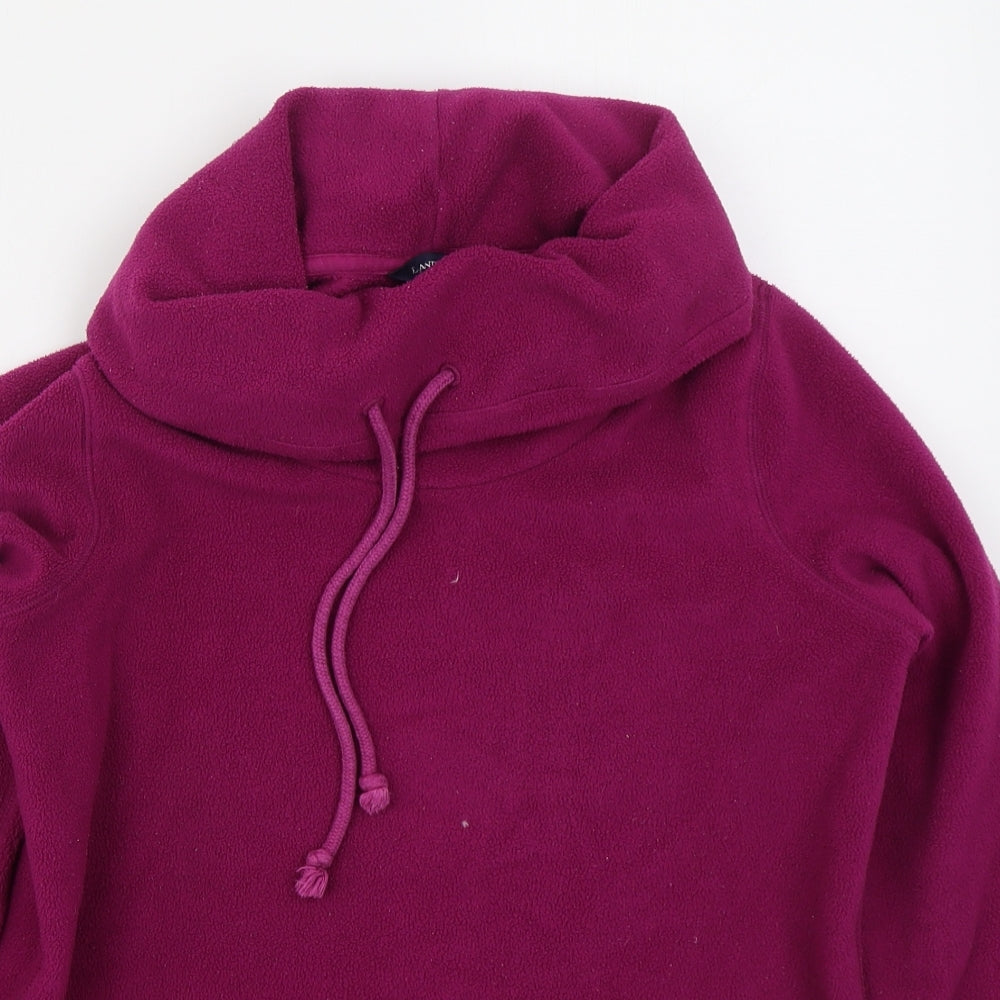 Womens UK Size S Lands End Pink Pullover Sweatshirt