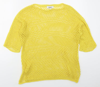 Womens UK Size M Isabella D Yellow Pullover Jumper