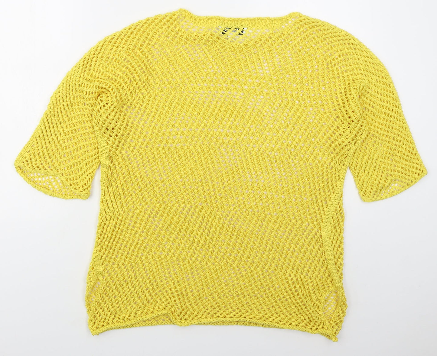Womens UK Size M Isabella D Yellow Pullover Jumper
