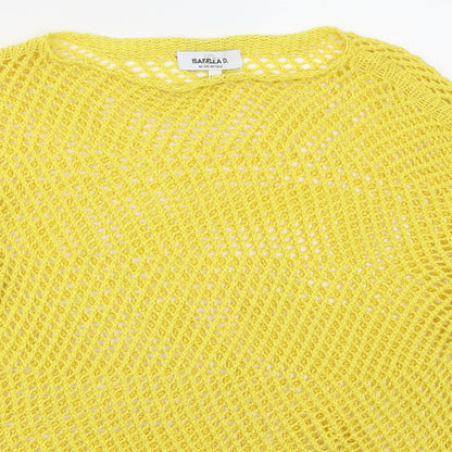 Womens UK Size M Isabella D Yellow Pullover Jumper