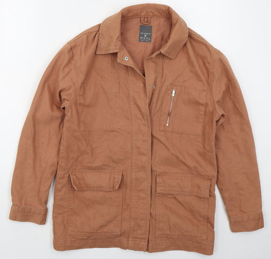 Primark Womens Orange   Jacket  Size 6  Button