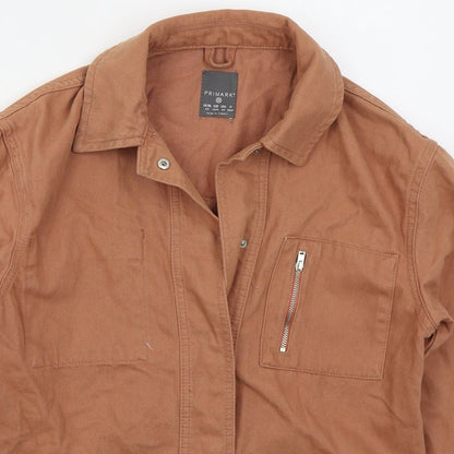 Primark Womens Orange   Jacket  Size 6  Button