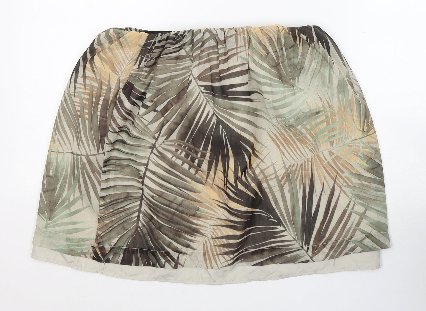 H&M Womens Multicoloured Geometric Polyester Swing Skirt Size 10