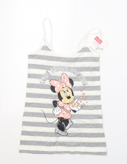 Womens UK Size 4 Disney Grey Basic Tank