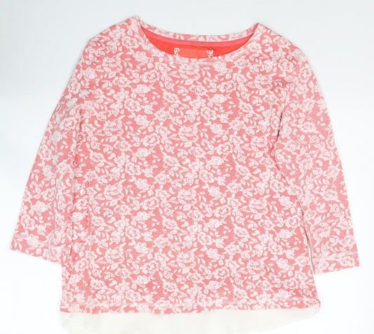 Womens UK Size M Dunnes Stores Red Jersey Blouse