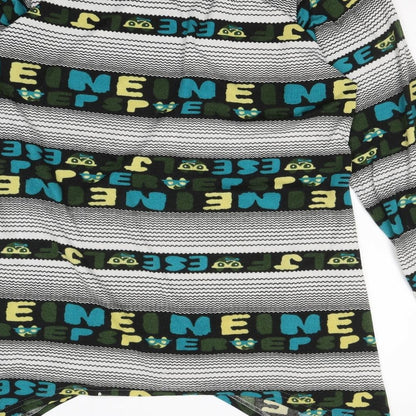 Collection Womens Multicoloured Geometric Cotton Basic Blouse Size 22 Round Neck