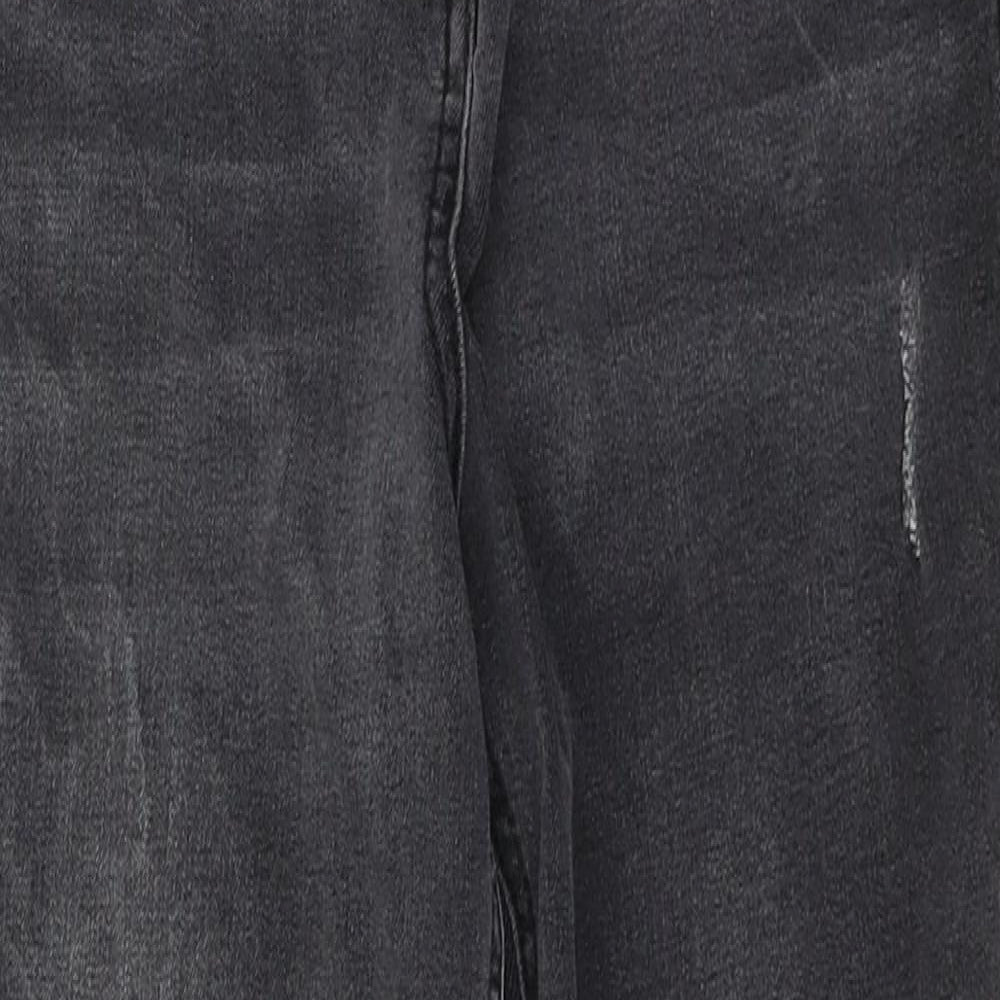 Womens UK Size 10 Denim Regular Fit Skinny Black Jeans