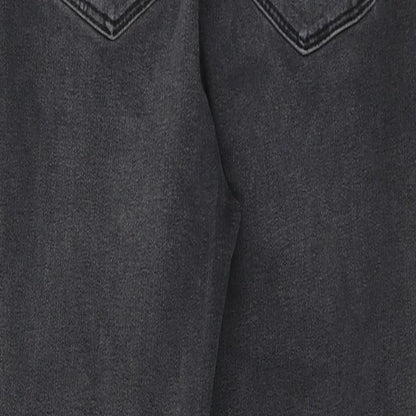 Womens UK Size 10 Denim Regular Fit Skinny Black Jeans