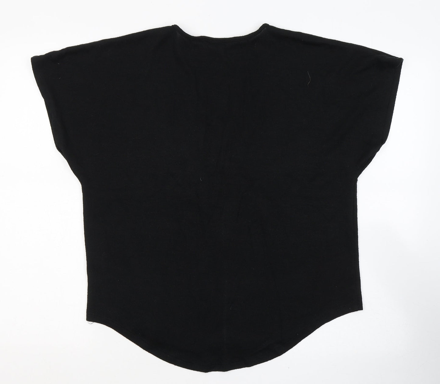 Womens UK Size S Gap Black Jersey T-Shirt