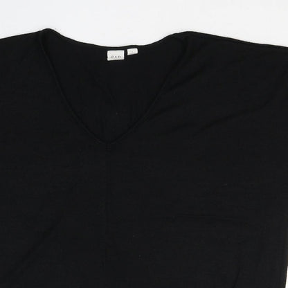 Womens UK Size S Gap Black Jersey T-Shirt