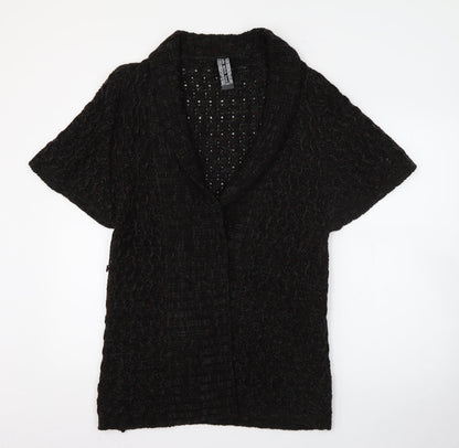 Womens UK Size 14 E-vie Brown Cardigan Jumper