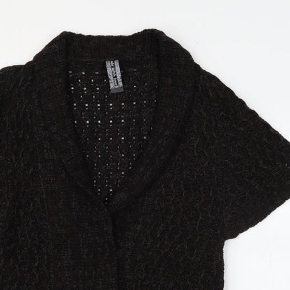 Womens UK Size 14 E-vie Brown Cardigan Jumper
